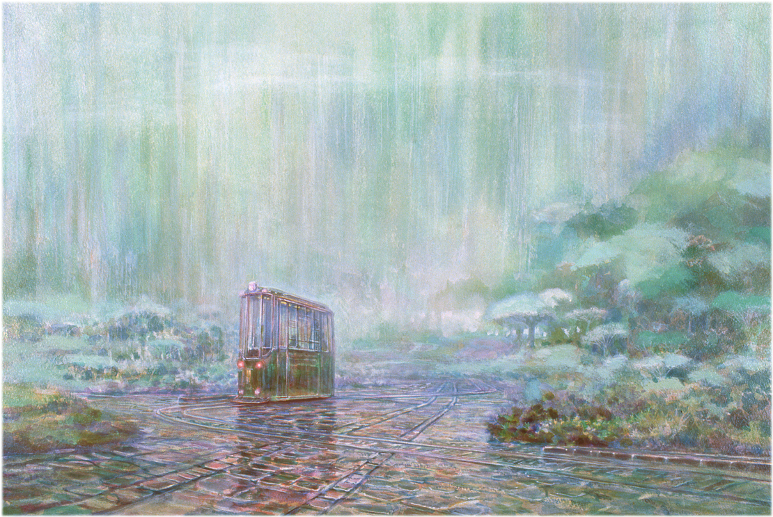 No.6 A Streetcar on a Rainy Day