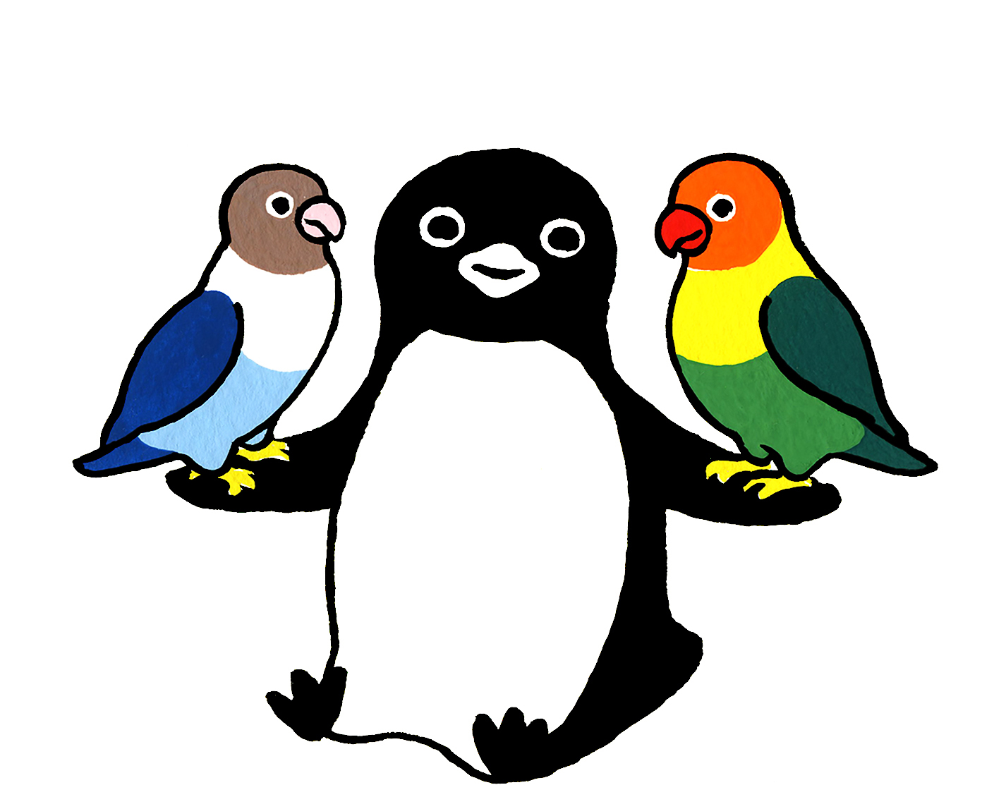 坂崎千春 ペンギンとボタンインコ